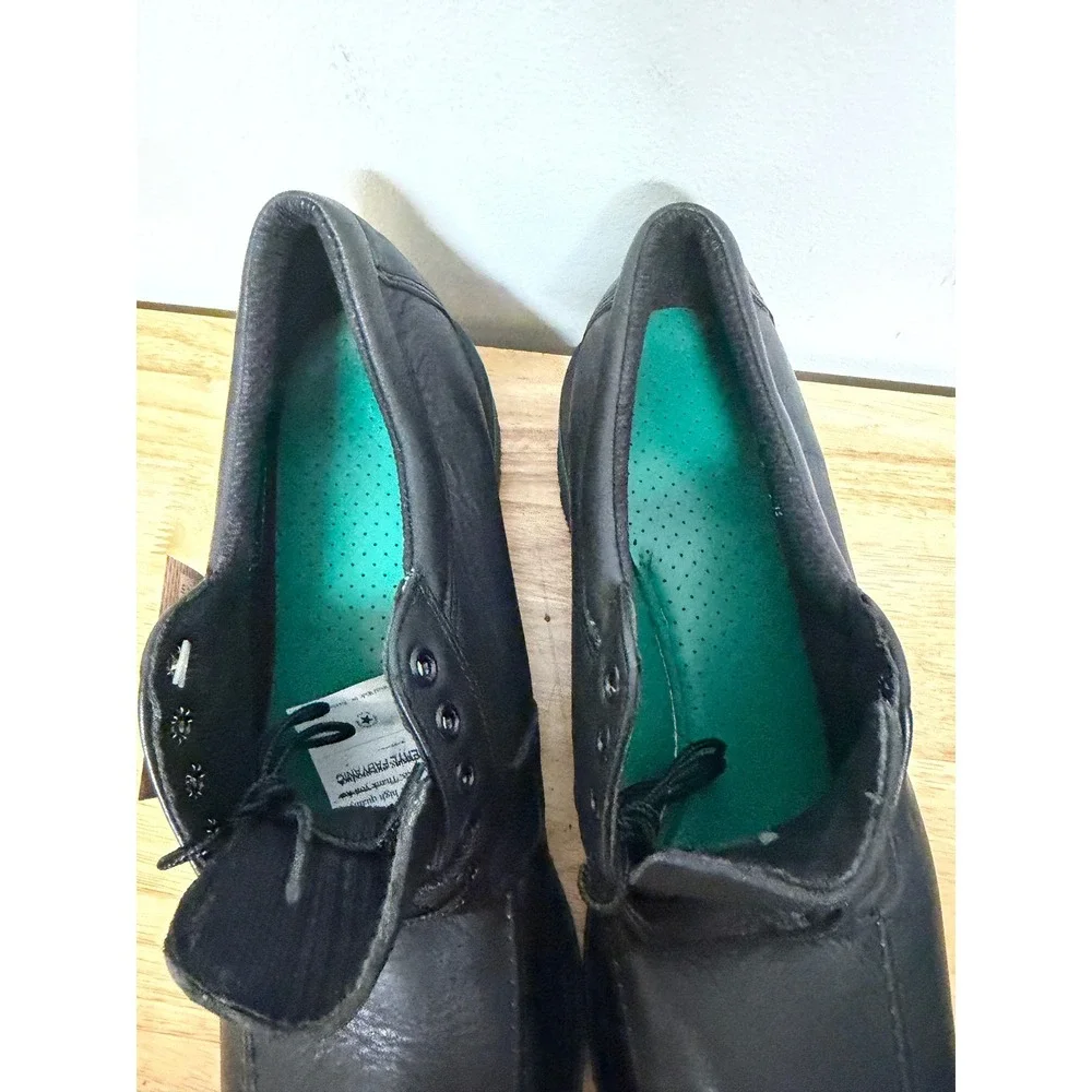 HyTest Footrests Hero Safety Shoes Black Steel Toe 12A‎ Slip Resistant